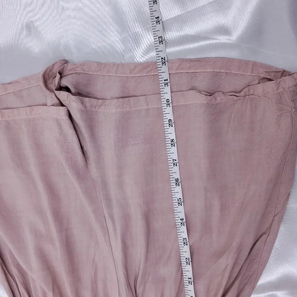 AAKAA Dusty Rose Tie Dye Faux Wrap Romper M - Picture 7 of 11